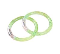 SHINROAD 2Pcs LED Wristband Decorative Ornamental Battery Powered LED Light Up Party Bracelets Green