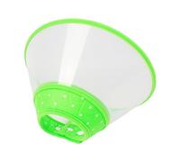 SHINROAD Anti-chew Cat Collar Adjustable Cone Recovery E-collar for Wound Healing Anti-licking Bite Resistant Neck Cover Cats Kittens Rabbits Resizable Pet Vet Green XL