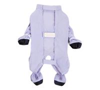 SHINROAD Breathable Dog Pants Large Raincoat Suspenders Boots Waterproof Shoes Leggings Dirt Proof Jacket with Anti-slip Paw Protector for Rainy Snowy Days Purple L