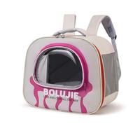SHINROAD Clear Bubble Pet Carrier for Bearded Dragons Astronaut Space Capsule Sure Here's A Product Title Portable Backpack with Window Breathable Travel Red