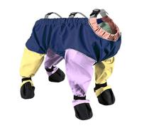 SHINROAD Dog Paw Protection Socks Pet Pants Non-slip Design Shoes Leggings Dirty-proof Suspender Boot Waterproof Pant Anti-slip Paws Protector for Outdoor Mix Color XL