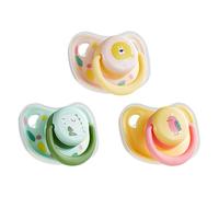 SHINROAD Easy-to-clean Dog Toy Silicone Puppy Teether 3pcs Pet Dog Silicone Pacifier Calming Comforter for Small Dogs Cats 3 Pcs