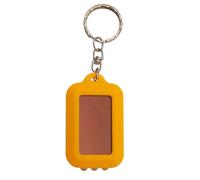 SHINROAD Electric Torch, High Hardness Waterproof Plastic Solar Energy Powered Torch Keychain Accessory for Home Yellow