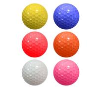 SHINROAD Golf Training Aid Air Rough Area Ball 4 Pack Foam Balls Practice Realistic Feel Limited Flight Sport Elastic for Indoor Outdoor Random Color
