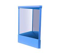 SHINROAD Non-Reversing Mirror, True Reflection, Precision True Real Reflection, Precision Glass Viewing Angle, for Makeup Vanity & Beauty Blue S