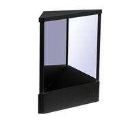 SHINROAD Non-Reversing Mirror, True Reflection, Precision True Real Reflection, Precision Glass Viewing Angle, for Makeup Vanity & Beauty Black S