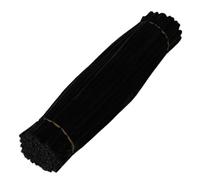 SHINROAD Pipe Cleaner Flower Making Kit 100pcs Craft Multi-color Chenille Stems for Diy Kids Art Projects Party Decorations Beginner-friendly Supplies All Black