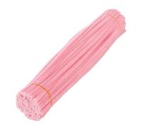 SHINROAD Pipe Cleaner Flower Making Kit 100pcs Craft Multi-color Chenille Stems for Diy Kids Art Projects Party Decorations Beginner-friendly Supplies All Pink