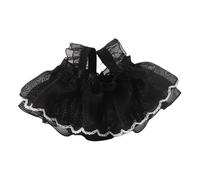 SHINROAD Princess Skirt for Hamster Handmade Mini Knitted Dress Cute Small Pet Clothing Guinea Pig Ferret Squirrel Chinchilla Breathable Year-round Outfit Black