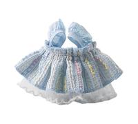 SHINROAD Princess Skirt for Hamster Handmade Mini Knitted Dress Cute Small Pet Clothing Guinea Pig Ferret Squirrel Chinchilla Breathable Year-round Outfit Blue