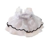 SHINROAD Princess Skirt for Hamster Handmade Mini Knitted Dress Cute Small Pet Clothing Guinea Pig Ferret Squirrel Chinchilla Breathable Year-round Outfit White