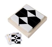 SHINROAD Problem-solving Building Block Game Educational 1 Set Puzzle Geometric Shape Cognition Logic Training Toy for Kids Hand-eye Coordination Fine Motor A