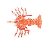 SHINROAD Realistic Australian Crayfish Plush Toy, 3D Lobster Stuffed Animal Pillow Soft Hugging Cushion for Kids Adults Unique Home Decor Orange L