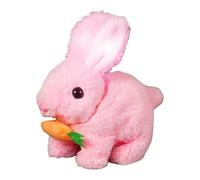 SHINROAD Realistic Rabbit Plush Toy Interactive Bunny Electric with Lifelike Movements Touch Responsive Features Sound Response Fun Companion for Kids N