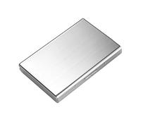 SHINROAD RFID Blocking Card Wallet Stainless Steel Credit Holder Slim for Up to 10 Cards Lightweight Portable Organizer Compact Anti-Theft Silver