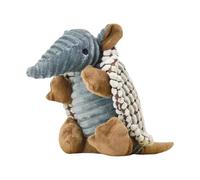 SHINROAD Small Dogs Chew Toy Dog Dental Pet Bite-resistant Pp Cotton Filling Plaything Doll Cartoon Animal Shape Sound-making Boredom Brown