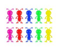 SHINROAD Tpr Ant Toy Celling Sticky 10/20 Pcs Colorful Mini Ants for Stress Relief Anxiety Sensory Play Soft Stretchy Ceiling Wall Table Toys Kids Adults Party 10pcs