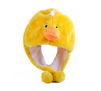 SHINROAD Warm Animal Earmuff Hat Plush with Earmuffs for Kids Cartoon Rabbit Frog Duck Cosplay Cap Winter Headgear Halloween Christmas Cute L One Size