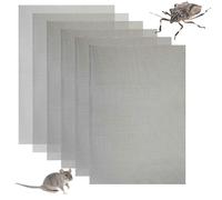 Shinsilur 6 Pcs 304 Stainless Steel Wire Mesh Sheets 20 Mesh Rodent Mesh A5 Professional Insect Rodent Control Mesh Pest Proofing for Cover Air Bricks and Air Vents (150x210mm)