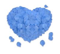 SHINTAYL 1200PCS Rose Petals for Bedroom - Fake Roses Light Blue Faux Flowers, Artificial Roses Petals for Marry me, Valentines, Proposal, Anniversary, Wedding Love Decorations Romantic Party
