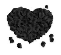 SHINTAYL Rose Petals for Bedroom - Fake Roses Petal Faux Flowers, Artificial Roses Petals for Marry me, Valentines, Proposal, Anniversary, Wedding Love Decorations Romantic Party (1200, black)