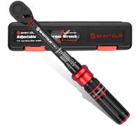 SHINTOUR 1/4" Drive Torque Wrench,Small Click Torque Wrench Bike 2-26 Nm,Dual-Direction Adjustable 72 Tooth with Dual Range Scales, High 3% Precision for Bicycle, Motorcycle and Car Repair