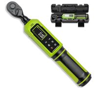 SHINTOUR Digital Torque Wrench,0.9-60N.m/0.66-44.25 Ft.Lb,3/8" Drive Electronic Inch Pound Torque Wrench with Vibration Buzzer LED Indicator,5 Units ±2% Accuracy for Bike Motorcycle Car Auto Repair