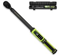 SHINTOUR Digital Torque Wrench,3-200 N.m/2.2-147.5 Ft.Lb Ft.Lb,1/2" Drive Electronic Inch Pound Torque Wrench with Vibration Buzzer LED Indicator,5 Units ±2% Accuracy for Car Auto Repair