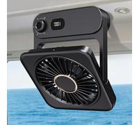 Shintrend Cruise Ship Approved Magnetic Fan, Rechargeable Portable Fan with 100 Speeds, Magnetic Mount for Cabin Ceiling & Wall, Quiet Air Circulator, Cruise Essentials 2026 - Black