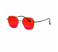 SHINU Titanium Eye Glasses Frame for Men Red Lenses 100% Blocking Blue Green Light Eyeglasses Protecting Eyes Glasses Good Sleep T1026C1030RED(1026C4)