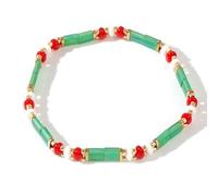 SHINUS BOHO Candy Colorful Tila Flat Beads Bracelets for Women Trendy Unique Friendship Handmade Stackable Christmas Jewelry Gifts, 7.0, no gemstone