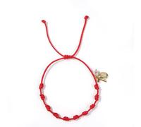 SHINUS BOHO Christian Cross Red String Kont Bracelets for Women Men Protection, Handmade Kabbalah Good Luck San Benito Charm Thread Pearl Friendship Jewelry Gift