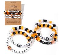 SHINUS BOHO Christmas Day Surfer Heishi Beaded Bracelets for Women Stackable Vinyl Disc Clay Stretch Bracelet Elastic Layering Friendship Winter Jewelry Gifts, 7.0, Plastic, no gemstone