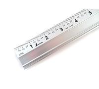 Shinwa 24" Extruded Aluminum Cutting Rule Ruler Gauge with Non slip rubber Backing 33295