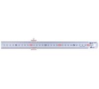 Shinwa 76752 300mm Metric Steel Rule with Ruler Stop