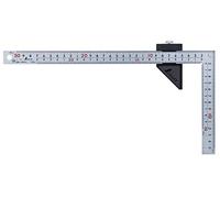 Shinwa Carpenter Square Wide Chrome Finish with Stopper