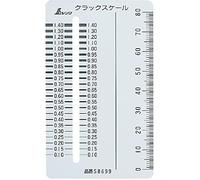Shinwa crack scale Stainless card type 58699 Crack inspection of concrete made in japan