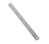Shinwa Hard Chrome Rule 300mm/12" (Dual Scale)