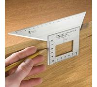 Shinwa Japanese Aluminum Saddle Layout Miter Square w/ Double 45 degree Sides