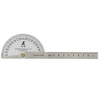 Shinwa measurement Silver protractor No.19 62480