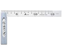 Shinwa Sokutei 15cm Precision Square, Stainless Steel (62006), Metric, RULER