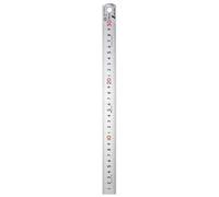 Shinwa Sokutei Pick up scale (silver) Display in CM [1 mm pitch, 30 cm] (JIS 1 grade) Numbers written in red (13134) (Japan Import)