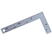 Shinwa Sokutei Steel Square (Thick/Wide width) Silver 15cm (10424) (Japan Import)