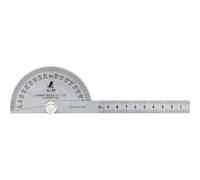 Shinwa Stainless Steel Protractor with Round Head