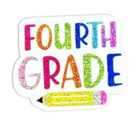 Shiny Back to School Brooches Acrylic Pencil Crayon Grade First Day of School Pins Brooch for Student Teacher Inspire Appreciation Jewelry, S, Zinc, no gemstone