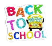Shiny Back to School Brooches Acrylic Pencil Crayon Grade First Day of School Pins Brooch for Student Teacher Inspire Appreciation Jewelry, S, Zinc, no gemstone
