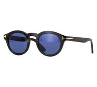 Shiny Black Real Buffalo Horn/Blue / 47