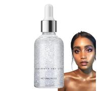 Shiny Body Glitter Oil | Dry Makeup Body Highlighter Oil,Brightening Ingredients Body Makeup Shine Glitter for Face, Shoulders, Eyes, Legs