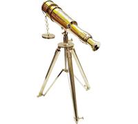 Shiny Brass Telescope Spyglass Maritime Single barrrel Beautiful Telescope with Solid Brass Tripod Stand
