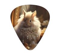Shiny BunnyGuitar Picks, 12-Piece Pattern Set, Three Different Thicknesses for Acoustic Electric Guitar and Other Instruments